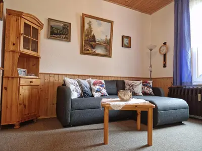 Ein Sitzbereich in der Unterkunft Haus Fessel - Birkenkopf