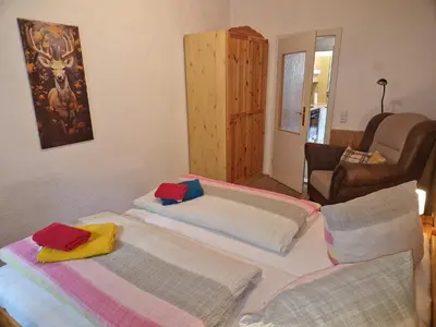 Ein Bett oder Betten in einem Zimmer der Unterkunft Haus Fessel - Birkenkopf