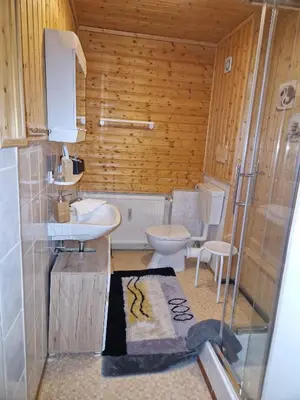 Ein Badezimmer in der Unterkunft Haus Fessel - Birkenkopf