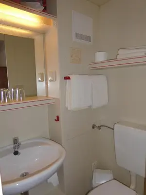 Ein Badezimmer in der Unterkunft Hotel Brockenscheideck
