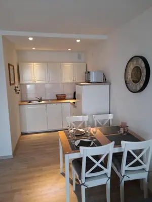 Küche/Küchenzeile in der Unterkunft Dahls Ferienwohnung