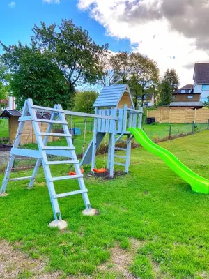 Ein Kinderspielbereich in der Unterkunft Ferienwohnung Busch 3