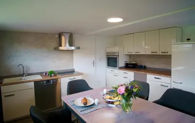 Küche/Küchenzeile in der Unterkunft Ferienwohnung Busch 3