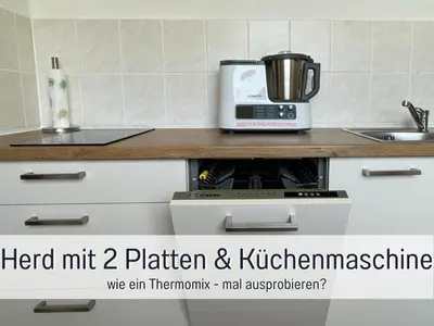 Küche/Küchenzeile in der Unterkunft MARKs Ferienwohnung in Bad Sachsa - waldnah, hundefreundlich, ruhig! Ideal für Paare mit Hund