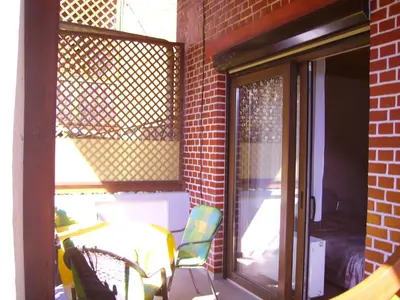 Ein Balkon oder eine Terrasse in der Unterkunft Ferienwohnung Fröhlich