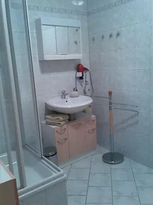Ein Badezimmer in der Unterkunft Ferienwohnung Fröhlich