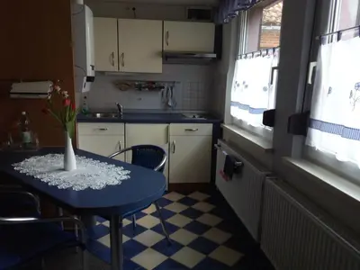 Küche/Küchenzeile in der Unterkunft Ferienwohnung Fröhlich
