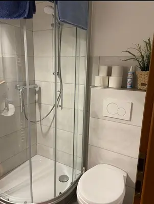 Ein Badezimmer in der Unterkunft Ferienwohnung Tannhäuser