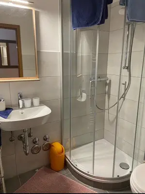 Ein Badezimmer in der Unterkunft Ferienwohnung Tannhäuser
