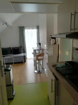 Küche/Küchenzeile in der Unterkunft Apartment-Studio baubiologisch in Quedlinburg