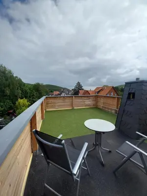 Ein Balkon oder eine Terrasse in der Unterkunft Ferienwohnung Mack 1