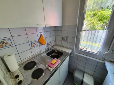 Küche/Küchenzeile in der Unterkunft Ferienbungalow 