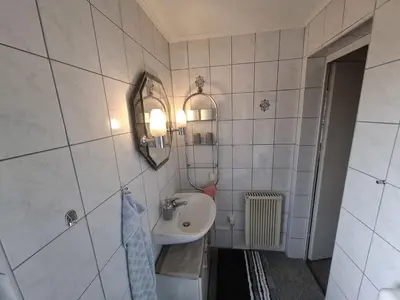 Ein Badezimmer in der Unterkunft Ferienbungalow 