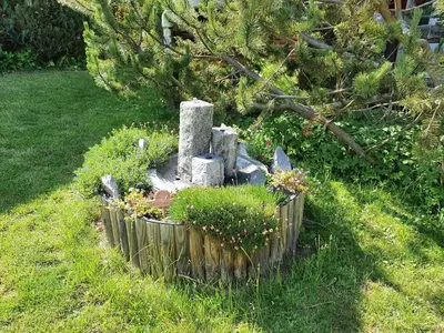 Ein Garten an der Unterkunft Ferienbungalow 