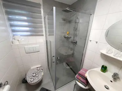 Ein Badezimmer in der Unterkunft Ferienhaus Harztraum