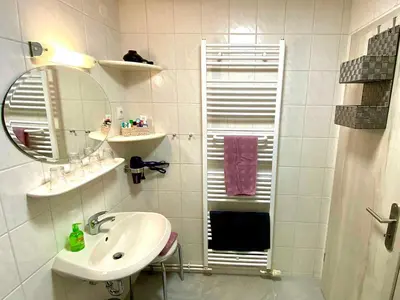 Ein Badezimmer in der Unterkunft Ferienhaus Harztraum