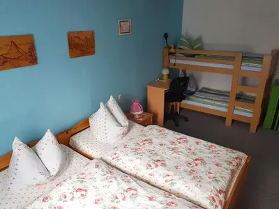 Ein Bett oder Betten in einem Zimmer der Unterkunft Ferienhaus Gundel Hohmann