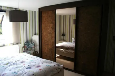 Ein Bett oder Betten in einem Zimmer der Unterkunft Ferienhaus Familie Knoll