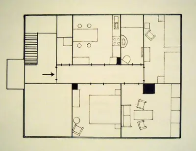 Grundriss der Unterkunft Ferienwohnung 