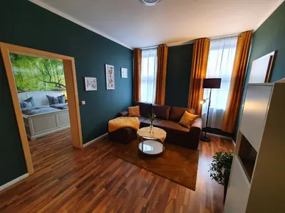 Ein Sitzbereich in der Unterkunft Gasthaus 