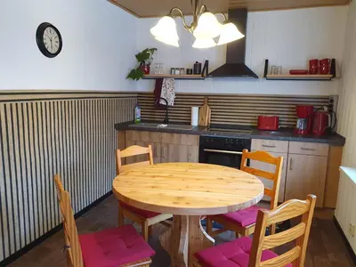 Küche/Küchenzeile in der Unterkunft Ferienwohnung Wanderlust