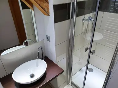 Ein Badezimmer in der Unterkunft Ferienwohnung Wanderlust