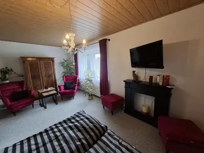 TV/Unterhaltungsangebot in der Unterkunft Ferienwohnung Wanderlust
