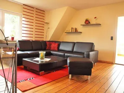Ein Sitzbereich in der Unterkunft Haus 