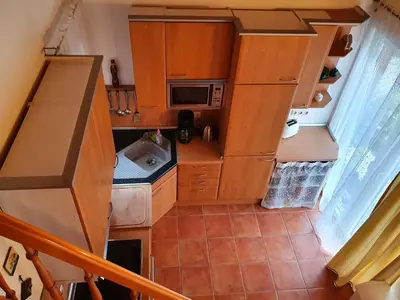 Küche/Küchenzeile in der Unterkunft Haus Irina & Haus Anna