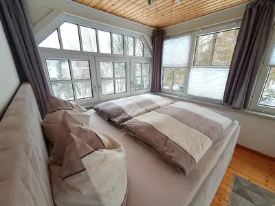 Ein Bett oder Betten in einem Zimmer der Unterkunft Haus Sonnenblick
