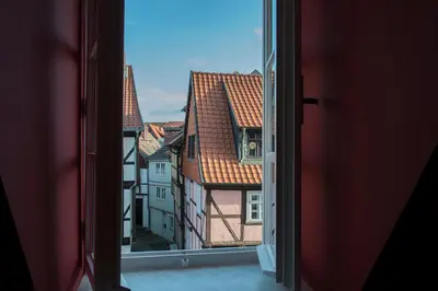 Das Gebäude in dem sich die Ferienwohnung befindet