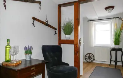 Ein Sitzbereich in der Unterkunft Nice Apartment In Sankt Andreasberg