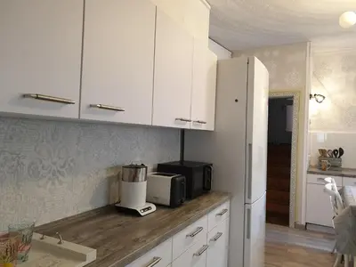 Küche/Küchenzeile in der Unterkunft Stillvolle Designwohnung im historischen Zentrum