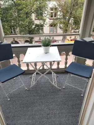 Ein Balkon oder eine Terrasse in der Unterkunft Ferienwohnung Benvenuto