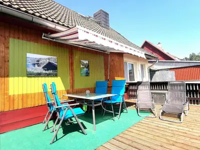 Das Gebäude in dem sich die Ferienwohnung befindet