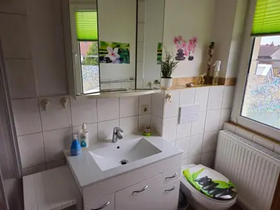Ein Badezimmer in der Unterkunft Ferienwohnung Martina