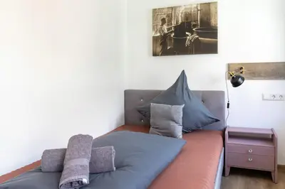 Ein Sitzbereich in der Unterkunft Hotel Alte Färberei