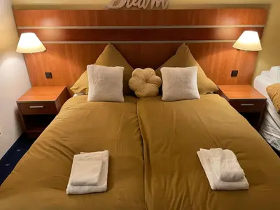 Ein Bett oder Betten in einem Zimmer der Unterkunft Bergluft