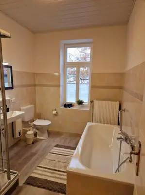 Ein Badezimmer in der Unterkunft Zum Jakobi 5