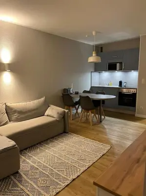 Küche/Küchenzeile in der Unterkunft Hahnenklee‘r Berg-Glück II - modernes Apartment