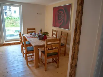 Ein Sitzbereich in der Unterkunft Kleine Bergstraße 2 - Haus 1