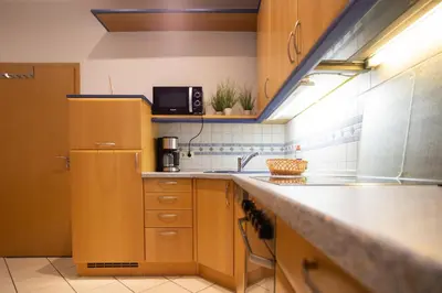 Küche/Küchenzeile in der Unterkunft Ferienwohnung Irene