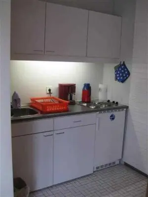 Küche/Küchenzeile in der Unterkunft Ferienwohnung Klingelhöfer E-III-2-6
