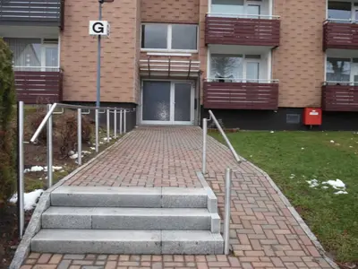 Das Gebäude in dem sich die Ferienwohnung befindet