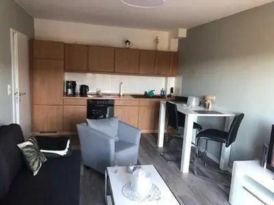 Küche/Küchenzeile in der Unterkunft Ferienwohnung 