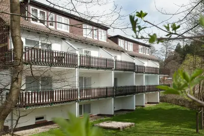 Das Gebäude in dem sich die Ferienwohnung befindet
