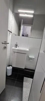 Ein Badezimmer in der Unterkunft Harz mit Herz, Infrarotsauna, E-Kamin, Herzdusche
