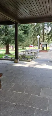 Ein Garten an der Unterkunft Harz mit Herz, Infrarotsauna, E-Kamin, Herzdusche