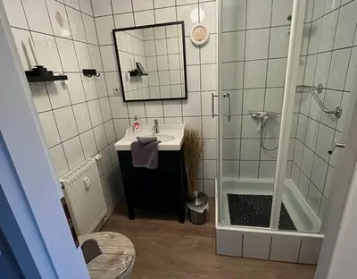 Ein Badezimmer in der Unterkunft Hexenstuben Tanne - 4 DTV Sterne