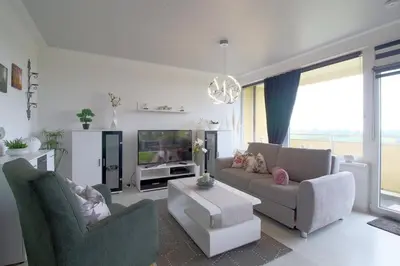 Ein Sitzbereich in der Unterkunft Apartment 256